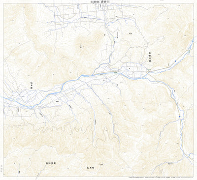 Pacific Spatial Solutions, Inc. 644046 赤井川 （あかいがわ Akaigawa）, 地形図 digital map