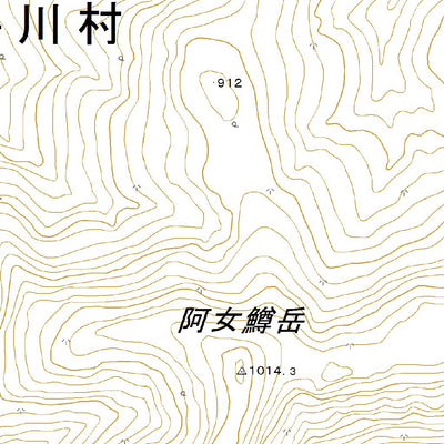 Pacific Spatial Solutions, Inc. 644047 阿女鱒岳 （あめますだけ Amemasudake）, 地形図 digital map