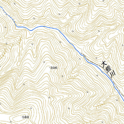 Pacific Spatial Solutions, Inc. 644055 然別 （しかりべつ Shikaribetsu）, 地形図 digital map
