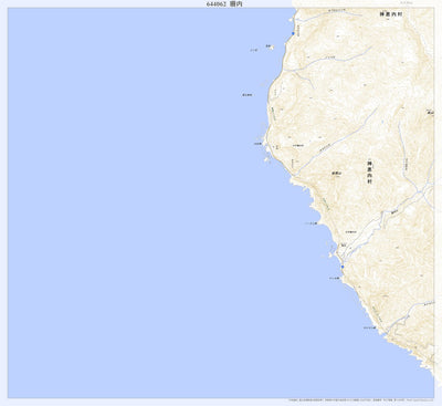 Pacific Spatial Solutions, Inc. 644062 珊内 （さんない Sannai）, 地形図 digital map