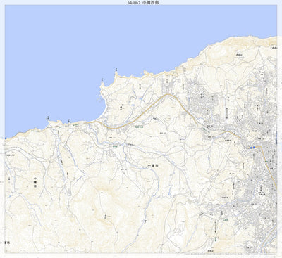Pacific Spatial Solutions, Inc. 644067 小樽西部 （おたるせいぶ Otaruseibu）, 地形図 digital map