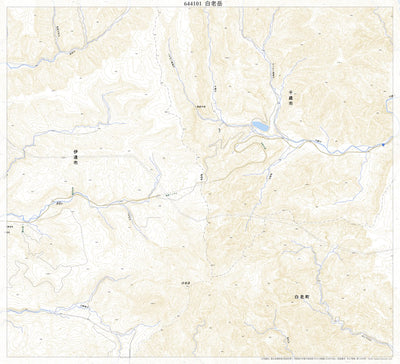 Pacific Spatial Solutions, Inc. 644101 白老岳（しらおいだけ Shiraoidake）, 地形図 digital map
