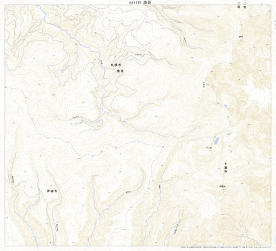 Pacific Spatial Solutions, Inc. 644111 漁岳（いざりだけ Izaridake）, 地形図 digital map