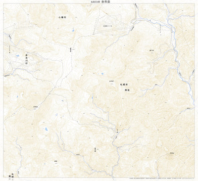 Pacific Spatial Solutions, Inc. 644140 余市岳（よいちだけ Yoichidake）, 地形図 digital map