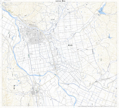 Pacific Spatial Solutions, Inc. 644146 栗山（くりやま Kuriyama）, 地形図 digital map