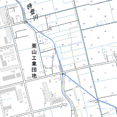 Pacific Spatial Solutions, Inc. 644146 栗山（くりやま Kuriyama）, 地形図 digital map