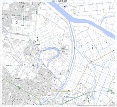 Pacific Spatial Solutions, Inc. 644153 札幌東北部（さっぽろとうほくぶ Sapporotohokubu）, 地形図 digital map