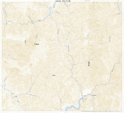 Pacific Spatial Solutions, Inc. 644204 ヌカンライ岳 （ぬかんらいだけ Nukanraidake）, 地形図 digital map