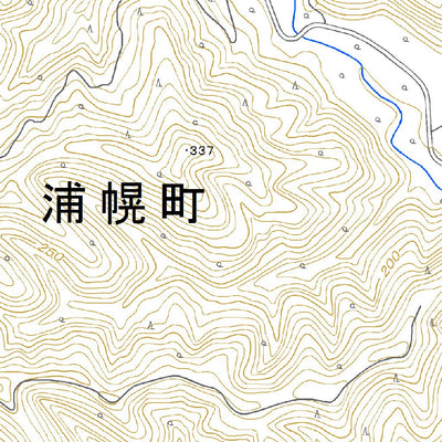 Pacific Spatial Solutions, Inc. 644335 活平 （かつひら Katsuhira）, 地形図 digital map