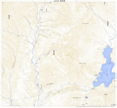 Pacific Spatial Solutions, Inc. 644370 然別湖 （しかりべつこ Shikaribetsuko）, 地形図 digital map
