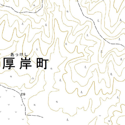 Pacific Spatial Solutions, Inc. 644445 尾幌 （おぼろ Oboro）, 地形図 digital map