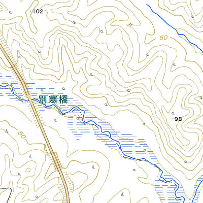 Pacific Spatial Solutions, Inc. 644475 上チャンベツ （かみちゃんべつ Kamichambetsu）, 地形図 digital map