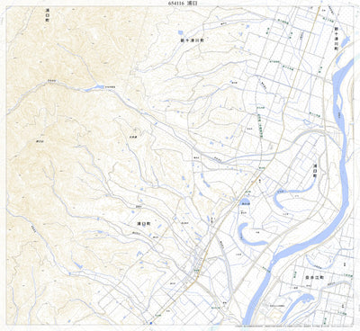 Pacific Spatial Solutions, Inc. 654116 浦臼 （うらうす Urausu）, 地形図 digital map