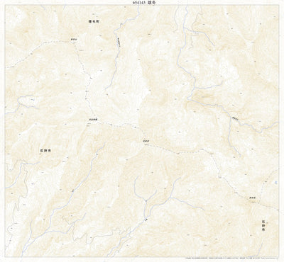 Pacific Spatial Solutions, Inc. 654143 雄冬 （おふゆ Ofuyu）, 地形図 digital map