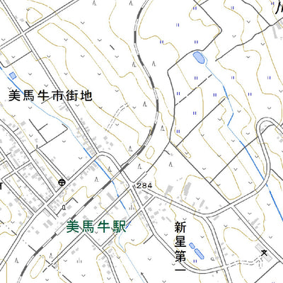 Pacific Spatial Solutions, Inc. 654223 美馬牛 （びばうし Bibaushi）, 地形図 digital map
