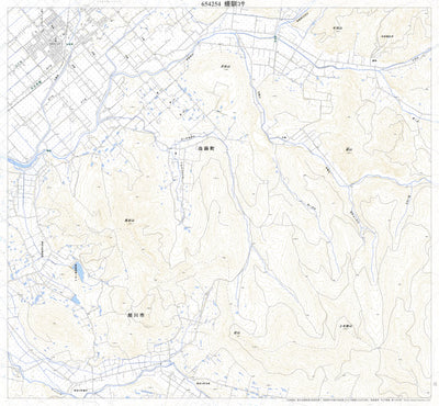 Pacific Spatial Solutions, Inc. 654254 当麻 （とうま Toma）, 地形図 digital map