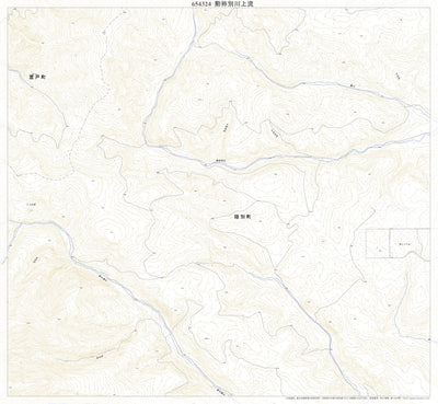 Pacific Spatial Solutions, Inc. 654324 勲袮別川上流 （くんねべつがわじょう Kunnebetsugawajo）, 地形図 digital map