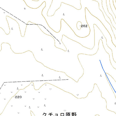 Pacific Spatial Solutions, Inc. 654402 奥久著呂 （おくくちょろ Okukuchoro）, 地形図 digital map