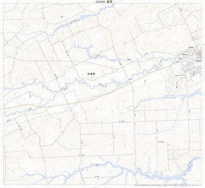 Pacific Spatial Solutions, Inc. 654500 豊原 （とよはら Toyohara）, 地形図 digital map