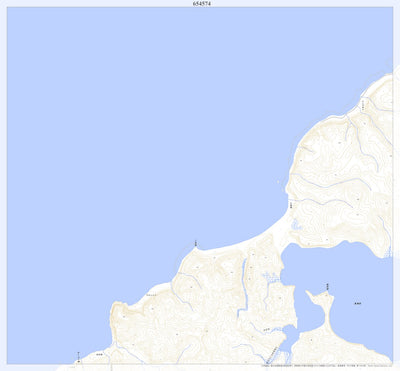 Pacific Spatial Solutions, Inc. 654574 国後島（くなしりとう Kunashiritou）, 地形図 digital map