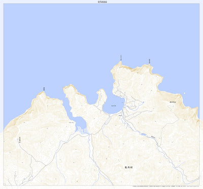 Pacific Spatial Solutions, Inc. 654666 色丹島 （しこたんとう Shikotantou）, 地形図 digital map