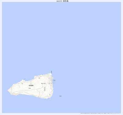 Pacific Spatial Solutions, Inc. 664153 焼尻島（やぎしりとう Yagishirito）, 地形図 digital map