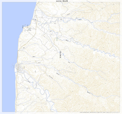 Pacific Spatial Solutions, Inc. 664166 初山別（しょさんべつ Shosambetsu）, 地形図 digital map