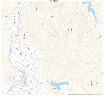 Pacific Spatial Solutions, Inc. 664201 幌加内（ほろかない Horokanai）, 地形図 digital map