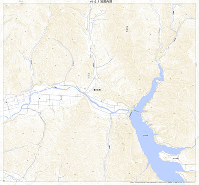 Pacific Spatial Solutions, Inc. 664215 岩尾内湖（いわおないこ Iwaonaiko）, 地形図 digital map
