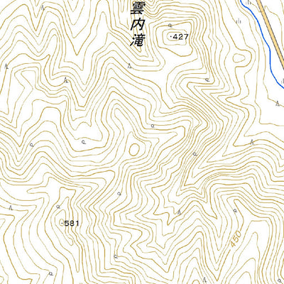 Pacific Spatial Solutions, Inc. 664220 霧立峠（きりたちとうげ Kiritachitoge）, 地形図 digital map