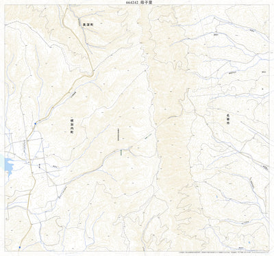 Pacific Spatial Solutions, Inc. 664242 母子里（もしり Moshiri）, 地形図 digital map