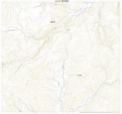 Pacific Spatial Solutions, Inc. 664255 幌内越峠（ほろないごしとうげ Horonaigoshitoge）, 地形図 digital map