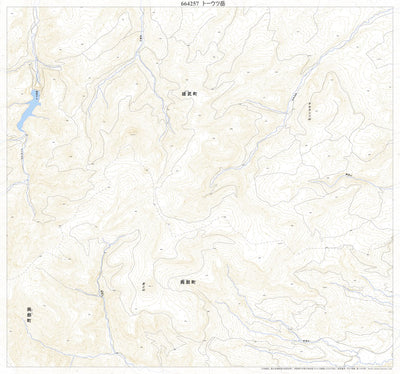Pacific Spatial Solutions, Inc. 664257 トーウツ岳（とううつだけ Toutsudake）, 地形図 digital map