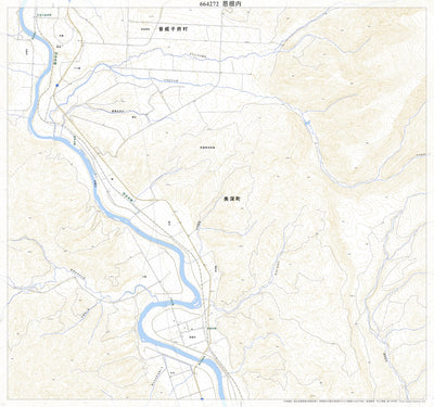 Pacific Spatial Solutions, Inc. 664272 恩根内（おんねない Onnenai）, 地形図 digital map