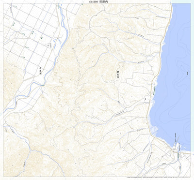 Pacific Spatial Solutions, Inc. 664400 卯原内 （うばらない Ubaranai）, 地形図 digital map