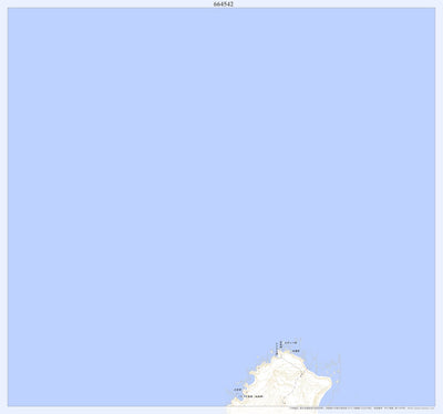 Pacific Spatial Solutions, Inc. 664542 知床岬 （しれとこみさき Shiretokomisaki）, 地形図 digital map