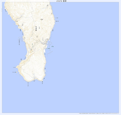 Pacific Spatial Solutions, Inc. 674170 香深（かふか Kafuka）, 地形図 digital map