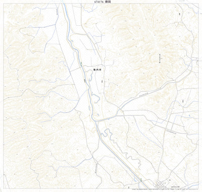 Pacific Spatial Solutions, Inc. 674176 樺岡（かばおか Kabaoka）, 地形図 digital map