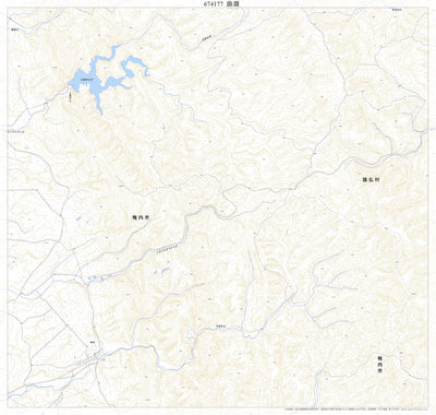 Pacific Spatial Solutions, Inc. 674177 曲淵（まがりぶち Magaribuchi）, 地形図 digital map