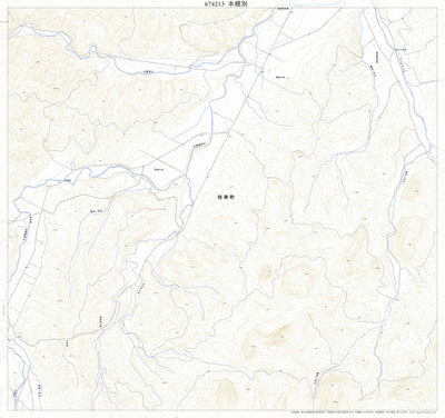 Pacific Spatial Solutions, Inc. 674213 本幌別（ほんほろべつ Honhorobetsu）, 地形図 digital map