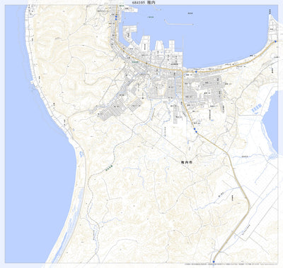 Pacific Spatial Solutions, Inc. 684105 稚内（わっかない Wakkanai）, 地形図 digital map