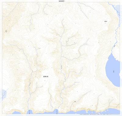 Pacific Spatial Solutions, Inc. 684805 蘂取 （しべとり Shibetori）, 地形図 digital map