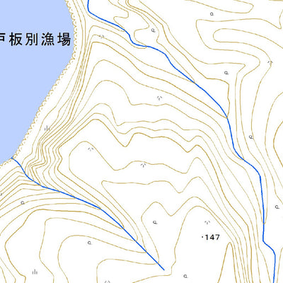 Pacific Spatial Solutions, Inc. 684814 蘂取 （しべとり Shibetori）, 地形図 digital map