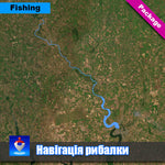 Навігація Рибалки Південний Буг річка. Миколаївська область. Карта глибин. (Package) bundle