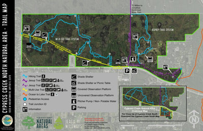 Palm Beach County Department of Environmental Resources Management (ERM) Cypress Creek Natural Area (North) - Trail Guide digital map
