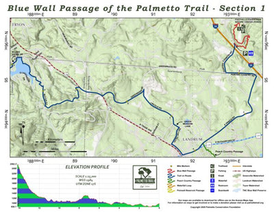 Palmetto Conservation Foundation Blue Wall Passage of the Palmetto Trail bundle