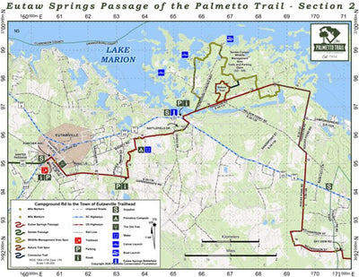Palmetto Conservation Foundation Eutaw Springs Passage of the Palmetto Trail (Map Bundle) bundle