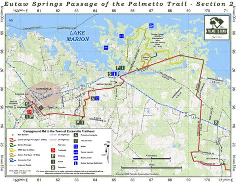 Palmetto Conservation Foundation Eutaw Springs Passage (Section 2) of the Palmetto Trail digital map