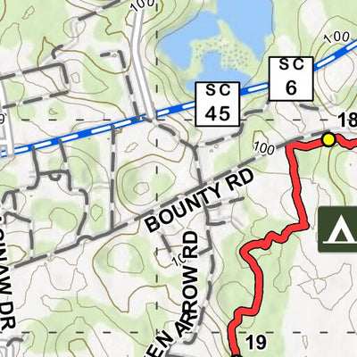 Palmetto Conservation Foundation Eutaw Springs Passage (Section 2) of the Palmetto Trail digital map