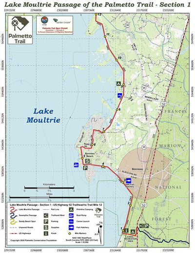 Lake Moultrie Passage (Section 1) of the Palmetto Trail Preview 1